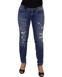 Dolce & Gabbana - Chic Low Waist Skinny Denim Jeans - Lyst