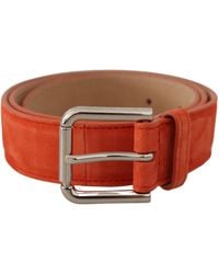 Dolce & Gabbana - Elegant Suede Leather Belt - Lyst