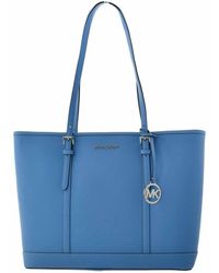 Michael Kors - Blue Canvas Tote Bag - Lyst