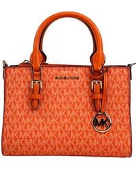 Michael Kors - Charlotte 3 In 1 Satchel Bag Crossbody Poppy Orange - Lyst