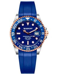 Bobroff - Black Rubber Watch - Lyst