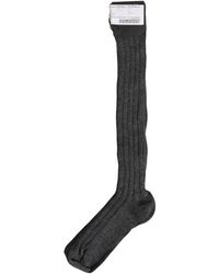 Dolce & Gabbana - Gray Wool Blend Over The Calf Accessory Socks - Lyst