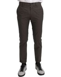 Dolce & Gabbana - Brown Casual Trouser Cotton Pants - Lyst