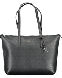 Calvin Klein - Chic Contrasting Detail Recycled Shoulder Bag - Lyst