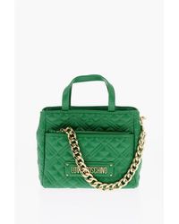 Moschino - Green Polyethylene Tote Bag - Lyst