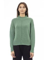 Alpha Studio - Green Wool Sweater - Lyst