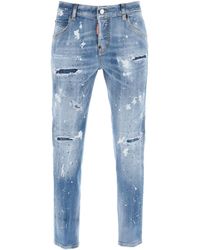 DSquared² - Cool Girl Jeans In Medium Ice Spots Wash - Lyst