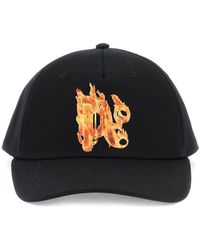 Palm Angels - Burning Monogram Baseball Cap - Lyst