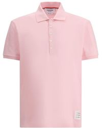 Thom Browne - Polo Shirt Whit Iconic Bands - Lyst