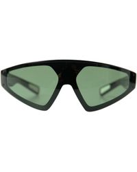Dolce & Gabbana - Black Acetate Frame Green Lens Dg6161 Sporty Sunglasses - Lyst