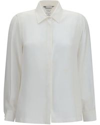 Max Mara - White Silk Dress Shirt - Lyst