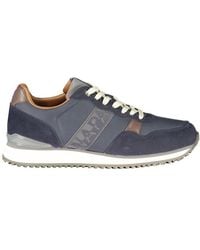 Napapijri - Blue Polyester Men's Sneaker - Lyst