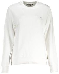 Napapijri - White Cotton Sweatshirt - Lyst
