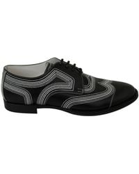 Dolce & Gabbana - Leather Derby Formal Lace Shoes - Lyst