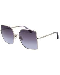 Max Mara - Silver Metal Sunglasses - Lyst