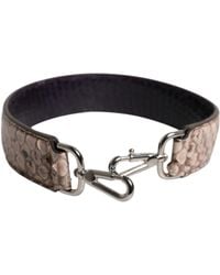 Dolce & Gabbana - Black Cream Exotic Leather Bag Shoulder Strap - Lyst