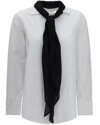 Sacai - White Polyester Dress Shirt - Lyst
