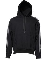 Dolce & Gabbana - Hooded Sweatshirt With Side Stripes - Lyst