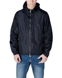ARMANI EXCHANGE - Blue Polyamide Jacket - Lyst