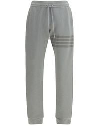 Thom Browne - Gray Cotton Joggers (workout Pants) - Lyst