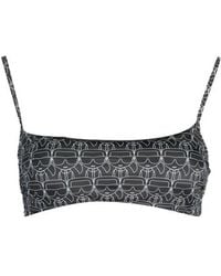 KARL LAGERFELD - Black Polyester 's Swimsuit - Lyst