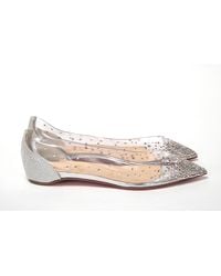 Christian Louboutin - Crystals Flat Point Toe Shoe - Lyst