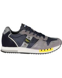 Blauer - Elevate Your Step Contrast Lace-Up Sneakers - Lyst