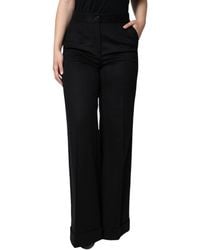 Dolce & Gabbana - Cashmere Mid Waist Boot Cut Pants - Lyst