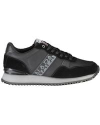 Napapijri - Sleek Contrast Lace Sneakers - Lyst