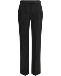 McQueen - Black Wool Oves Aries Dress Pants - Lyst