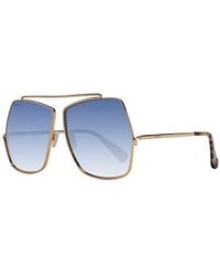 Max Mara - Gold Sunglasses - Lyst