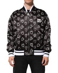 Dolce & Gabbana - Hearts Pattern Zipup Jacket - Lyst