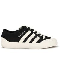 Y-3 - Black Fabric Low Top Sneakers - Eu43/us10 - Lyst