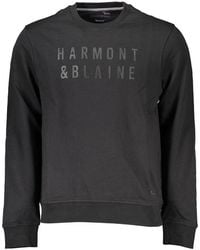 Harmont & Blaine - Sleek Long-Sleeved Crew Neck Sweatshirt - Lyst