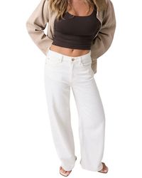 Guess - White Cotton Casual Pants - Lyst