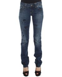 John Galliano - Wash Cotton Blend Slim Fit Bootcut Jeans - Lyst