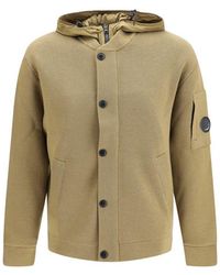 C.P. Company - Beige Wool Oves Aries Cardigan - Lyst