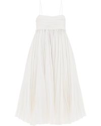 Khaite - Lally Cotton Midi Dress - Lyst