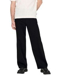 Only & Sons - Black Polyester Casual Pants - Lyst