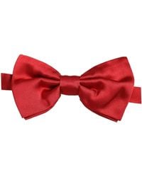 Dolce & Gabbana - Men Red 100% Silk Adjustable Neck Papillon Bow Tie - Lyst