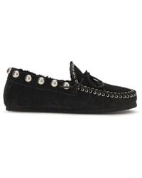 Isabel Marant - Calf Leather Bos Taurus Slip-On Loafers - Lyst