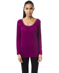 Byblos - Violet Viscose Tops & T-shirt - Lyst