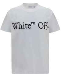 Off-White c/o Virgil Abloh - White Cotton T-shirt - L - Lyst