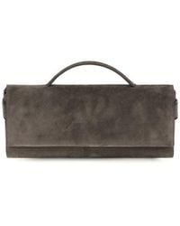 Brunello Cucinelli - Brown Suede Leather Handbag - Lyst
