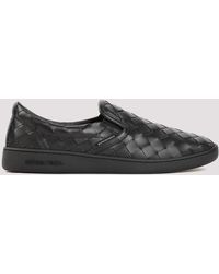 Bottega Veneta - Black Calf Leather Sawyer Slip On Sneaker - Lyst