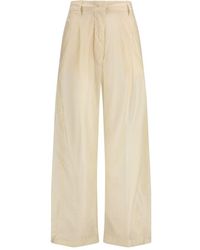 THE LATEST - Beige Cotton Casual Pants - Lyst