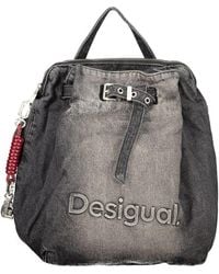 Desigual - Black Cotton S Backpack - Lyst
