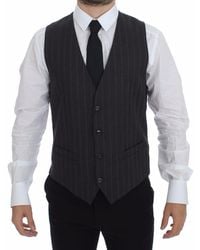 Dolce & Gabbana - Pinstripe Vest Formal Style - Lyst