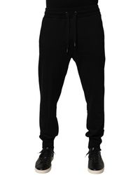 Dolce & Gabbana - Black Cotton Jogger Men Sweatpants Pants - Lyst