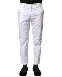 Dolce & Gabbana - Cropped Slim Fit Pants - Lyst